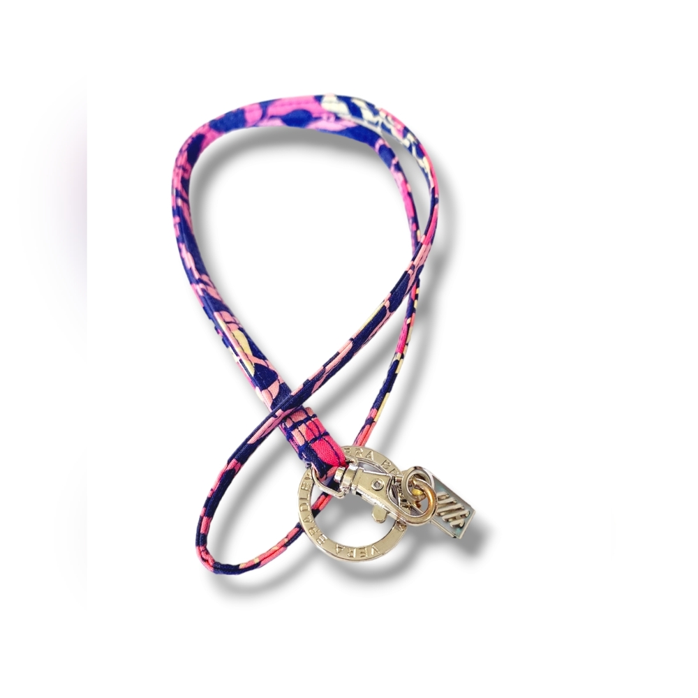 Vera Bradley ID Lanyard w/ Key Ring. New Without Tags